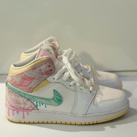 JORDAN 1 ICE CREAM/PAINT DRIP GS - Picture 2 of 5